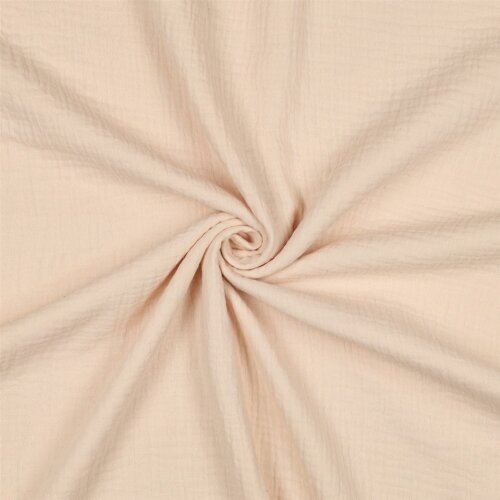 Muslin Uni *Vera* - sabbia chiara