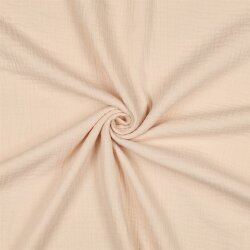 Mousseline Uni *Vera* - licht zand