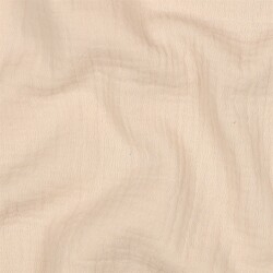 Mousseline Uni *Vera* - licht zand