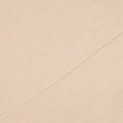 Muslin Uni *Vera* - sabbia chiara