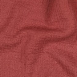 Muslin Uni *Vera* - rubínově červená