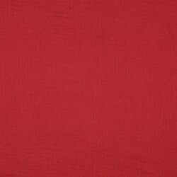 Muslin Uni *Vera* - dark wine red