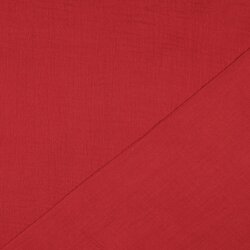 Muslin Uni *Vera* - dark wine red