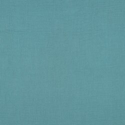 Mousseline unie *Vera* - bleu ombre