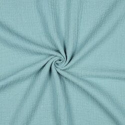 Mousseline Uni *Vera* - atlantisch blauw