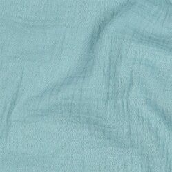 Mousseline Uni *Vera* - atlantisch blauw