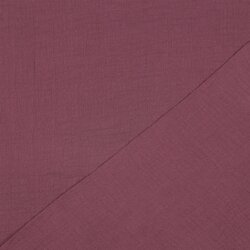 Mousseline unie *Vera* - vieux prune foncé