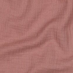 Mousseline Uni *Vera* - oud parelroze