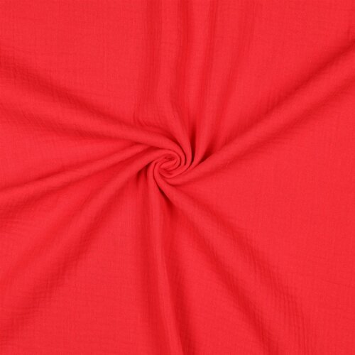 Muslin Uni *Vera* - red orange