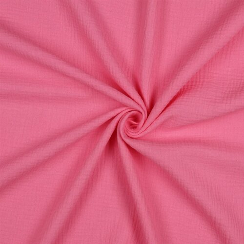 Muslin Uni *Vera* - rosa scuro