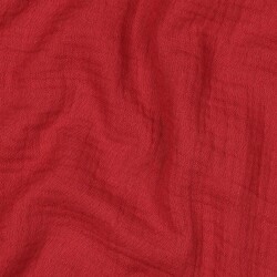 Muslin Uni *Gerda* BIO-Organic - tmavě vínově...