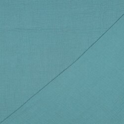 Muslin Uni *Gerda* BIO-Organic - tonalità blu