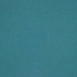 Muselina Uni *Gerda* BIO-Orgánica - tono azul