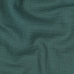 Mousseline Uni *Gerda* BIO-Organic - oud groen