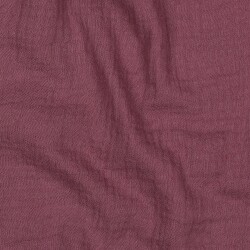 Mousseline Uni *Gerda* BIO-Organic - donker oud pruim
