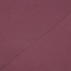 Muslin Uni *Gerda* BIO-Organic - dark old plum