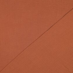 Muslin Uni *Gerda* BIO-Organic - cognac