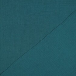 Muslin Uni *Gerda* BIO-Organic - tmavě azurově modrá