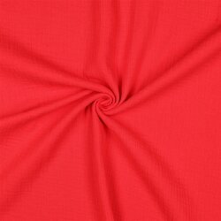 Muslin Uni *Gerda* BIO-Organic - red-orange