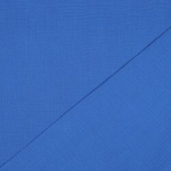 Muslin Uni *Gerda* BIO-Organic - royal blue