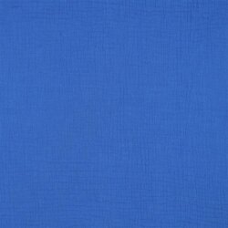 Muslin Uni *Gerda* BIO-Organic - blu reale