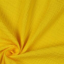 Muslin Uni *Gerda* BIO-Organic - lemon yellow