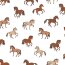 French Terry horses - white