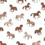 French Terry horses - white