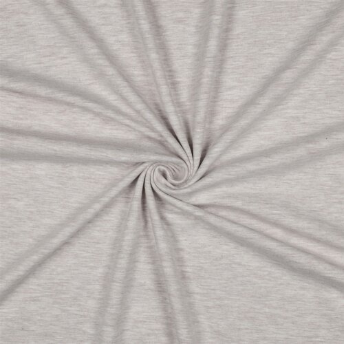 Jersey de algodón *Vera* - beige jaspeado