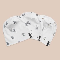 Cotton jersey Digital of the kl. Elephant - white