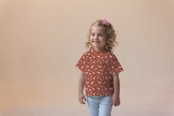 Jersey de coton Cerises numériques pierre rouge