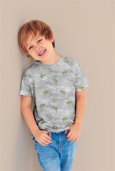 Maillot de coton Cerfs-volants numériques gris clair