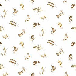 Jersey de coton Petites brindilles numériques -...