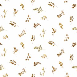 Jersey de coton Petites brindilles numériques -...