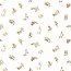 Cotton jersey Digital small twigs - soft white