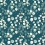 Cotton jersey Digital eucalyptus twigs - green petrol