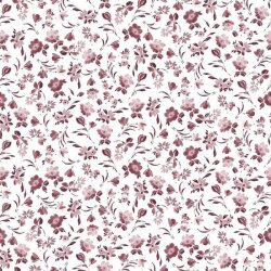 Maillot de algodón Digital Flowers - blanco/ rosa antiguo