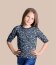 Katoenen jersey Digital Flowers - cognac