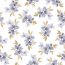 Jersey de coton Digital Lily Bouquet - blanc doux