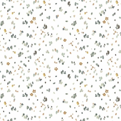 Cotton jersey Digital Blossom Rain - soft white