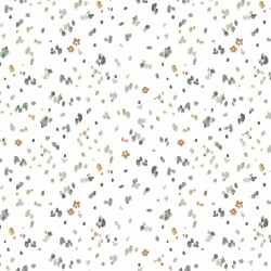 Cotton jersey Digital Blossom Rain - soft white