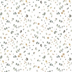 Cotton jersey Digital Blossom Rain - soft white