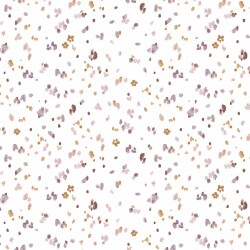 Cotton jersey Digital Blossom Rain - soft white