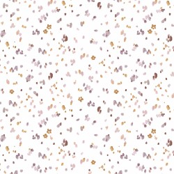 Cotton jersey Digital Blossom Rain - soft white