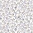 Cotton Jersey Digital Olive Branches - Watercolor Blue