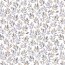 Cotton Jersey Digital Olive Branches - Watercolor Blue