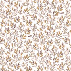 Cotton jersey Digital olive branches - old pink