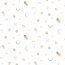 Cotton Jersey Digital Graphic Shapes - White