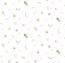 Cotton Jersey Digital Graphic Shapes - White