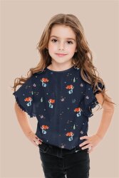 Cotton jersey Digital MERMAID - white